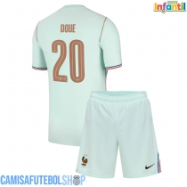 Camisa de time de futebol França Desire Doue #20 Replicas 2º Equipamento Infantil Mundo 2026 Manga Curta (+ Calças curtas)